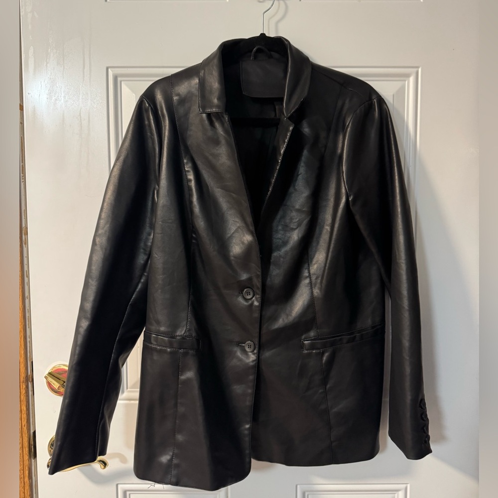 Black Leather Women's Jacket